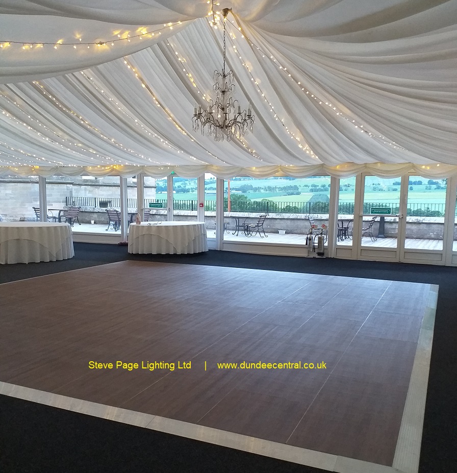 wooden effect dancefloor for hire